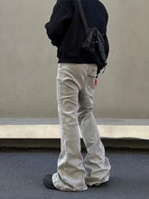 Threebooy Y2K Fashion Baggy Stacked Flare Jeans Pants Men Clothes Streetwear New Rock Vintage Long Trousers Ropa Hombre